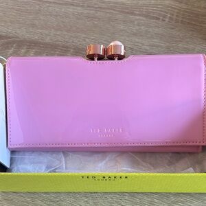 Ted Baker Glossy Pink Wallet New